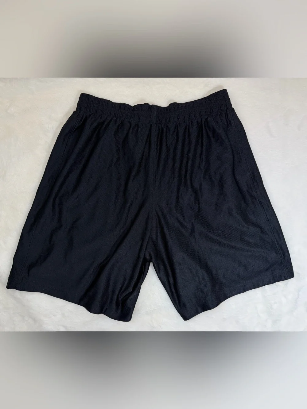 Nike Men’s Basketball Shorts Size L Black Mesh Athletic Training 8” Inseam